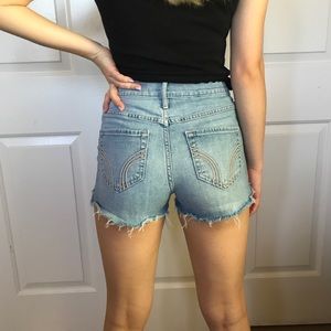 Hollister high-rise jean shorts